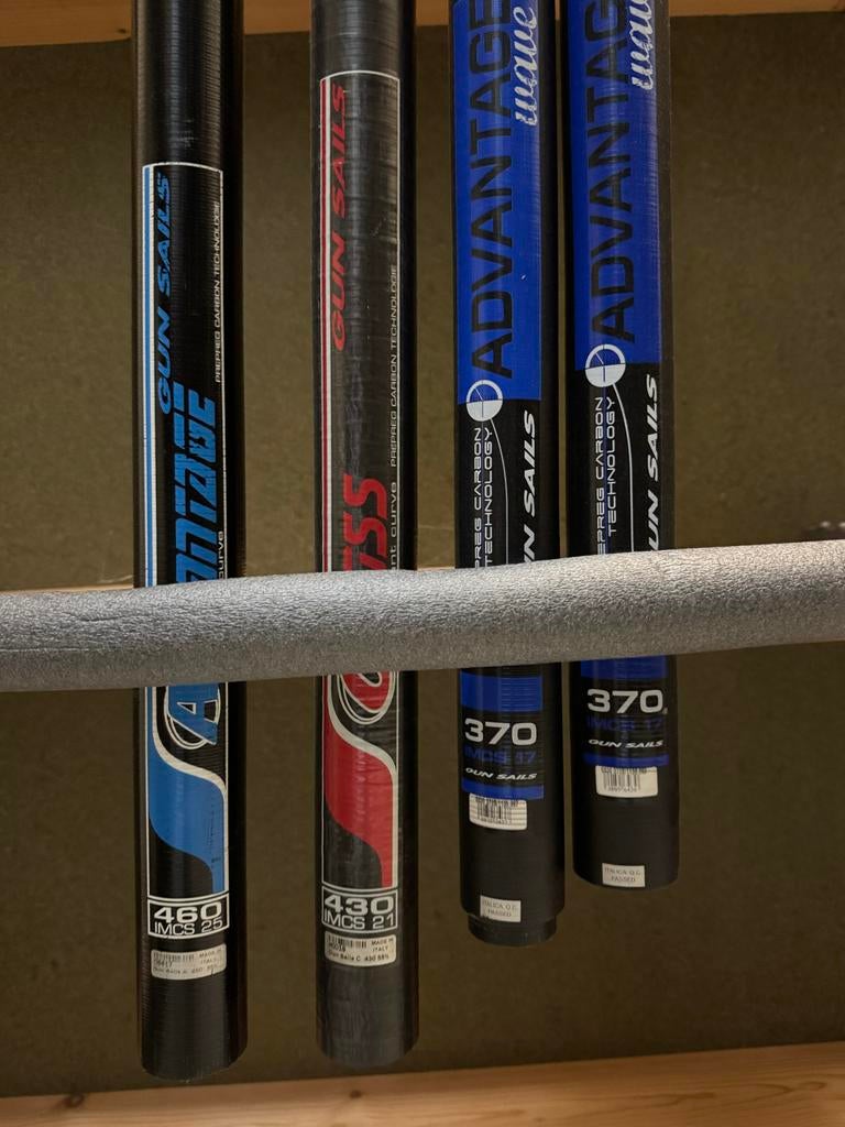 Diverse SDM surfmasten - Gun Sails, Watersport en Boten, Ophalen, Gebruikt, Mast, Minder dan 5 m²