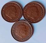 3 stuks bronzen stuiver muntjes juliana 1951, Ophalen of Verzenden, Overige typen
