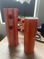 Xenos x Sanny Verhoeven 2 stuks streep vaas met bolletjes, Huis en Inrichting, Woonaccessoires | Vazen, Ophalen, Overige kleuren