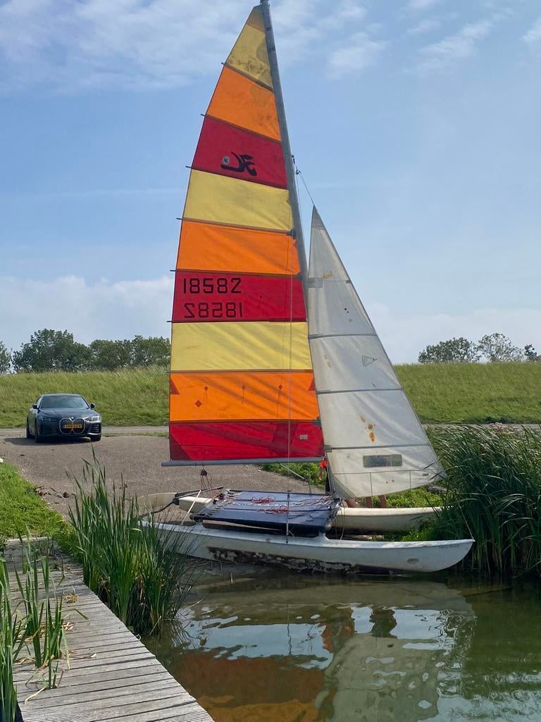 Hobie 16 Catamaran, Watersport en Boten, Gebruikt, Minder dan 15 m², Overige typen, Ophalen of Verzenden