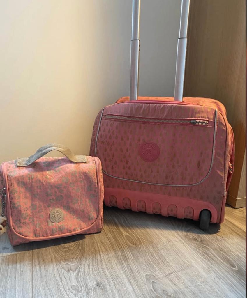 Kipling-koffer + lunchtas, Ophalen, Gebruikt, Rugtas, 40 tot 50 cm