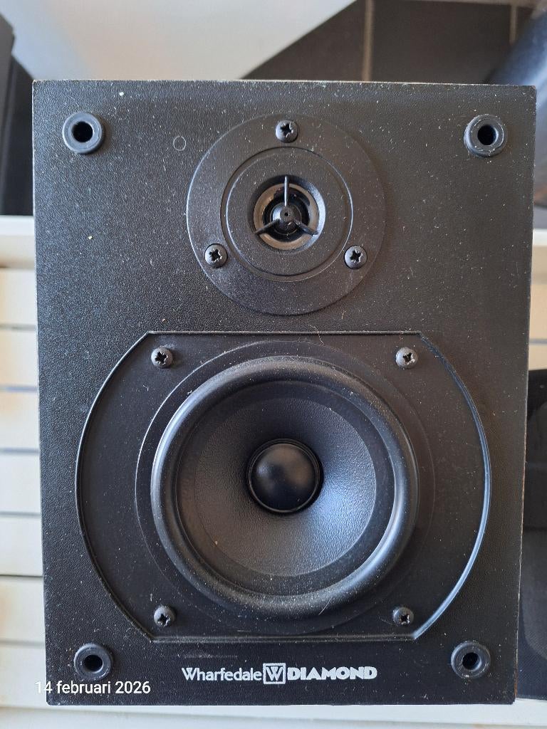 Wharfedale Diamond 2 boekenplankspeakers, goud van oud!, Audio, Tv en Foto, Overige merken, Gebruikt, Ophalen of Verzenden, Minder dan 60 watt