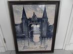 Tegeltableau Waterpoort-Sneek -- 68x53 cm., Ophalen of Verzenden