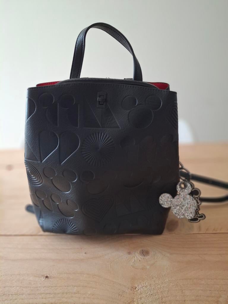 Prachtige Desiguel Mickey mouse rugtas en handtas., Sieraden, Tassen en Uiterlijk, Ophalen of Verzenden, Zo goed als nieuw, Handtas