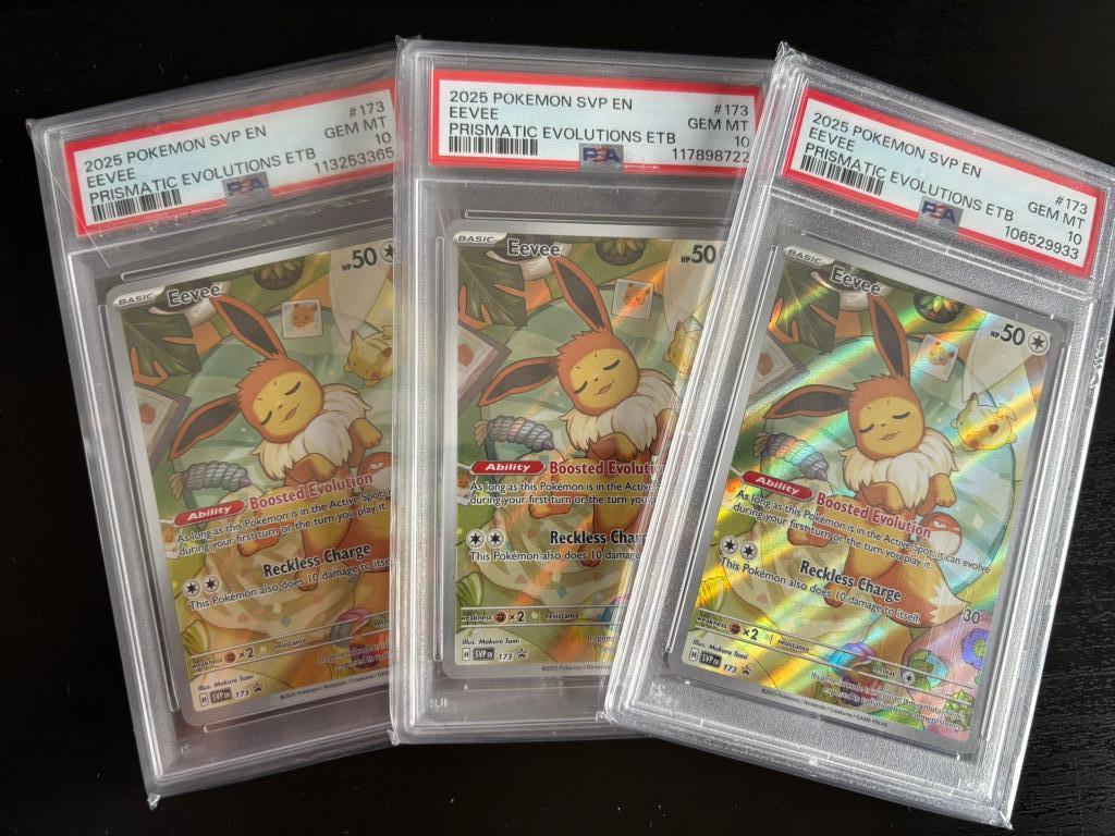 Eevee 173 PSA 10, Hobby en Vrije tijd, Verzamelkaartspellen | Pokémon, Ophalen of Verzenden, Nieuw, Losse kaart, Foil