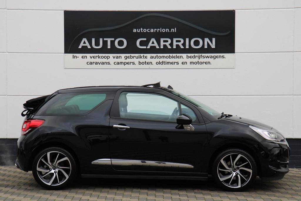DS 3 Cabrio 1.2 PureTech So Chic Hifi Sound Navi Camera !, Auto's, DS, Voorwielaandrijving, Stof, Gebruikt, Zwart