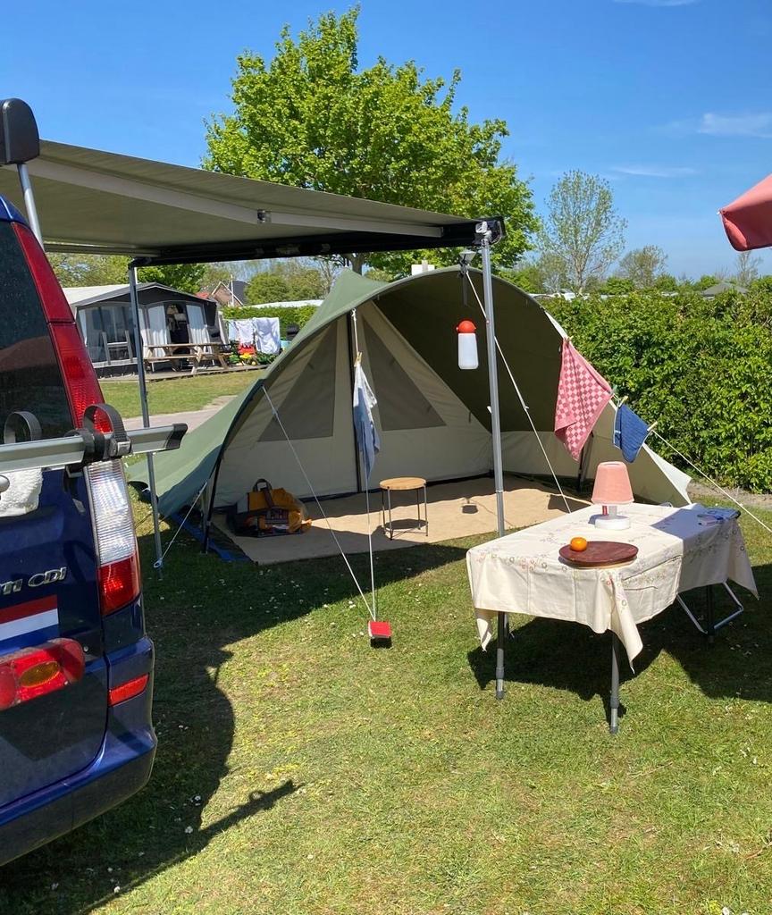 De Waard Pimpelmees tent met zijschermen en gronddeken, Ophalen of Verzenden, Zo goed als nieuw, Tot en met 3