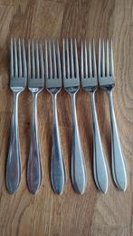 6 Keltum Puntfilet vorken, Ophalen of Verzenden, Gebruikt, Zilver, Bestekset