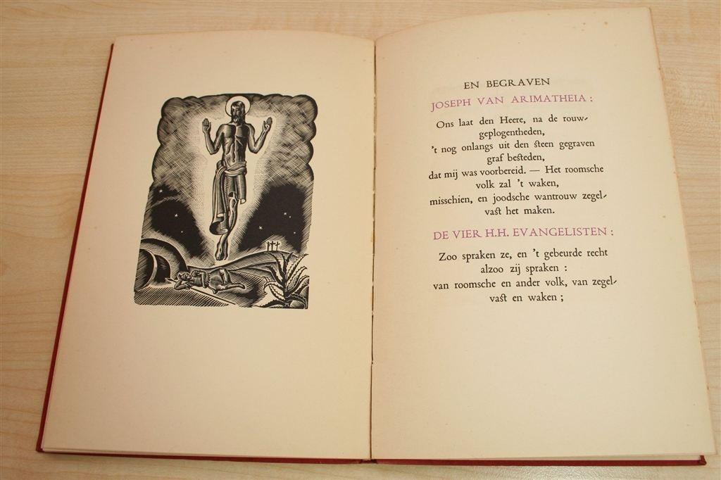 De Kruisweg van Guido Gezelle — Illustraties D. Ackert, 1939, Boeken, Ophalen of Verzenden, Gelezen