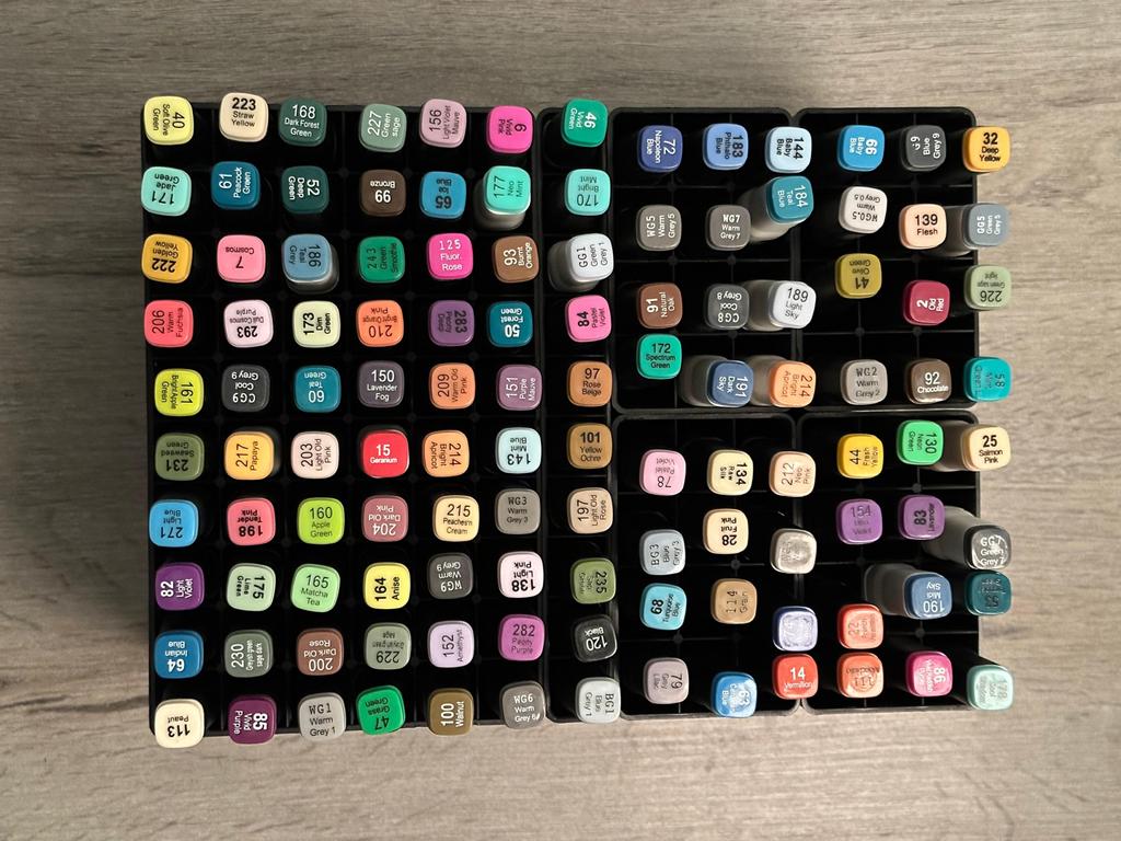 Twinmarkers alcoholbasis Action 100+ stuks, Ophalen of Verzenden, Zo goed als nieuw, Potlood of Stift