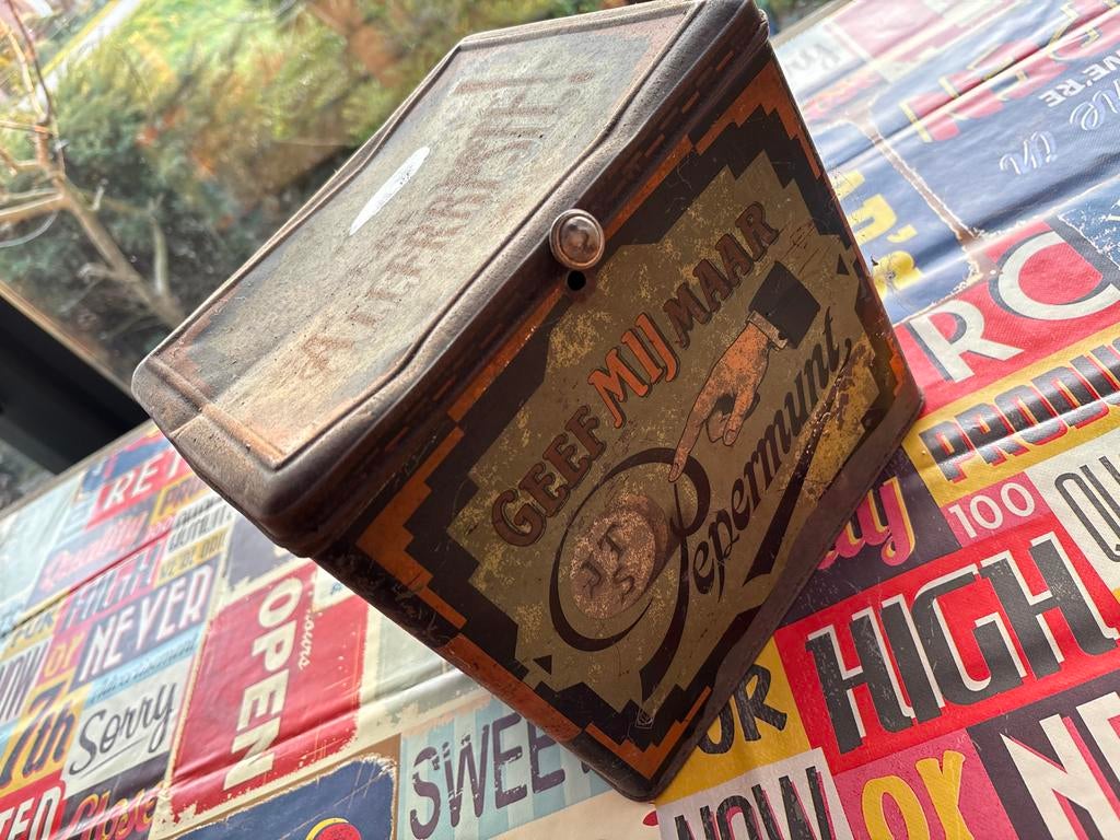 Oud blik Pepermunt, Ophalen of Verzenden, Gebruikt, Overige, Overige merken