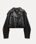 Zara Leren Jasje Zwart XS, Ophalen of Verzenden, Nieuw, Maat 34 (XS) of kleiner, Zwart