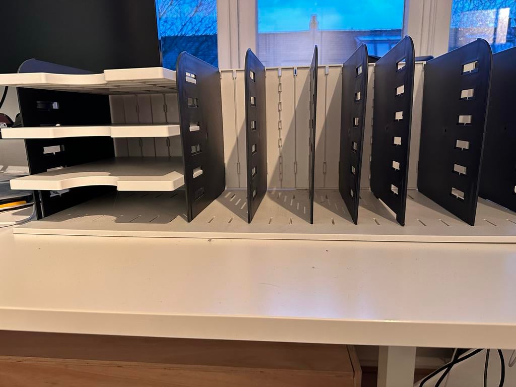 Styro Sorteerstation/Organizer Grijs, Zwart A4, Diversen, Ophalen of Verzenden, Gebruikt