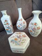 Wedgwood Kutani Crane miniatuur vaasjes en doosje”, Ophalen of Verzenden