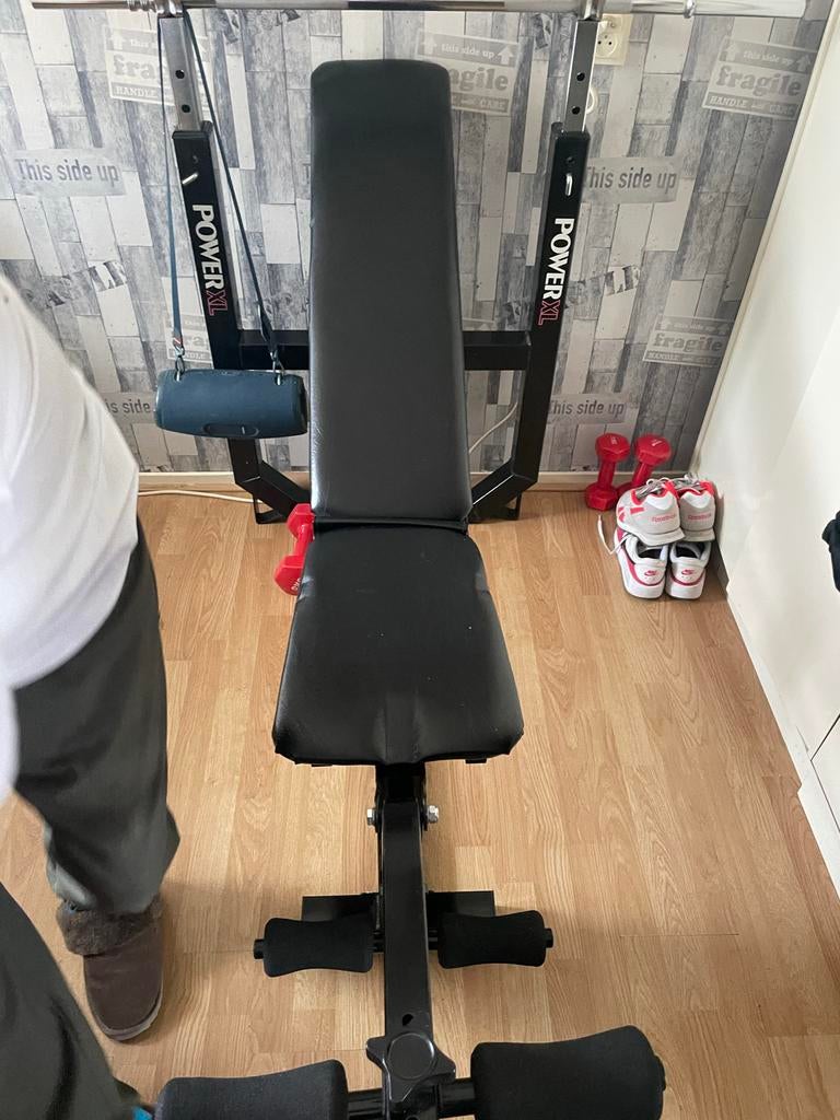 Halterbank in goede conditie, Ophalen, Gebruikt, Borst, Fitnessbank