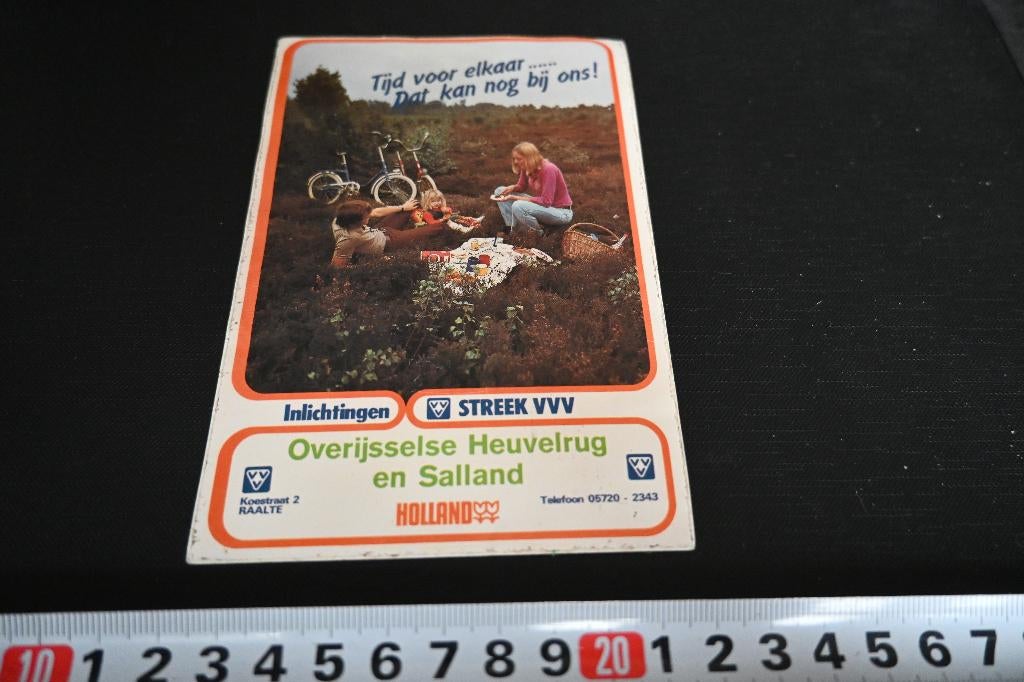 sticker Overijsselse Heuvelrug en Salland Fiets Tijd voor, Ophalen, Zo goed als nieuw