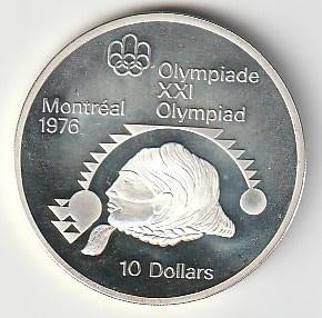 10  dollars  1975  Canada. km. 103  unc/proof., Ophalen of Verzenden, Noord-Amerika, Losse munt, Zilver