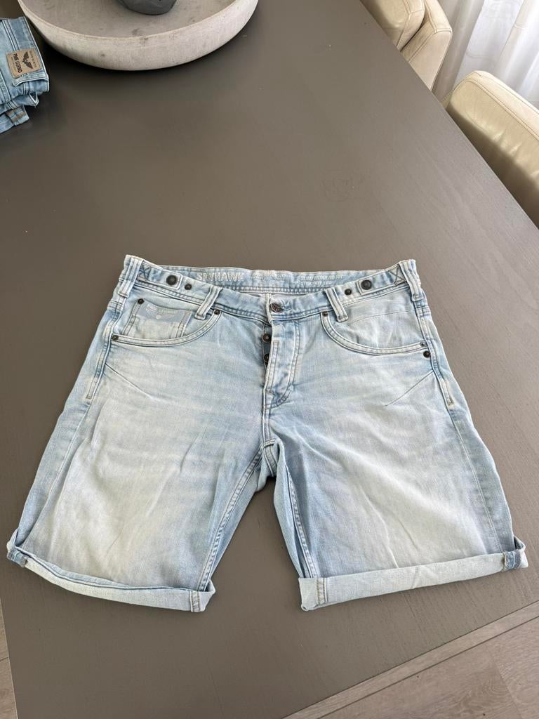 PME legend jeans short skyhawk maat 34 korte broek, Ophalen of Verzenden, Zo goed als nieuw, Blauw, W33 - W34 (confectie 48/50)