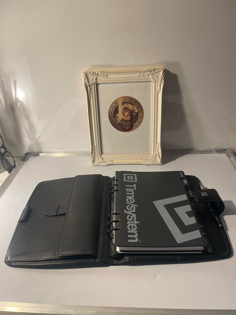 Time/system A5 Leren Agenda Mint Met Veel Inhoud, Diversen, Ophalen of Verzenden, Zo goed als nieuw