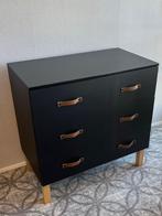 Babykamer Commode Zwart Hout Floris– Bladvergroter – Outlet, Ophalen, 50 tot 70 cm, Nieuw, Babykamer Outlet