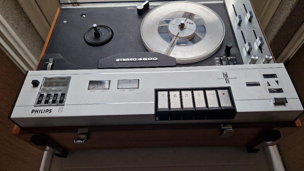 philips bandrecorder stereo 4500, Ophalen of Verzenden, Bandrecorder, Met banden