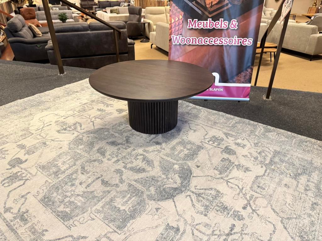 Salontafel Bumba rond Ø90 bruin mango Direct leverbaar E7361, Huis en Inrichting, Tafels | Salontafels, Ophalen, #Salontafel#Bruin#2-Delig#Mangohout#Modern