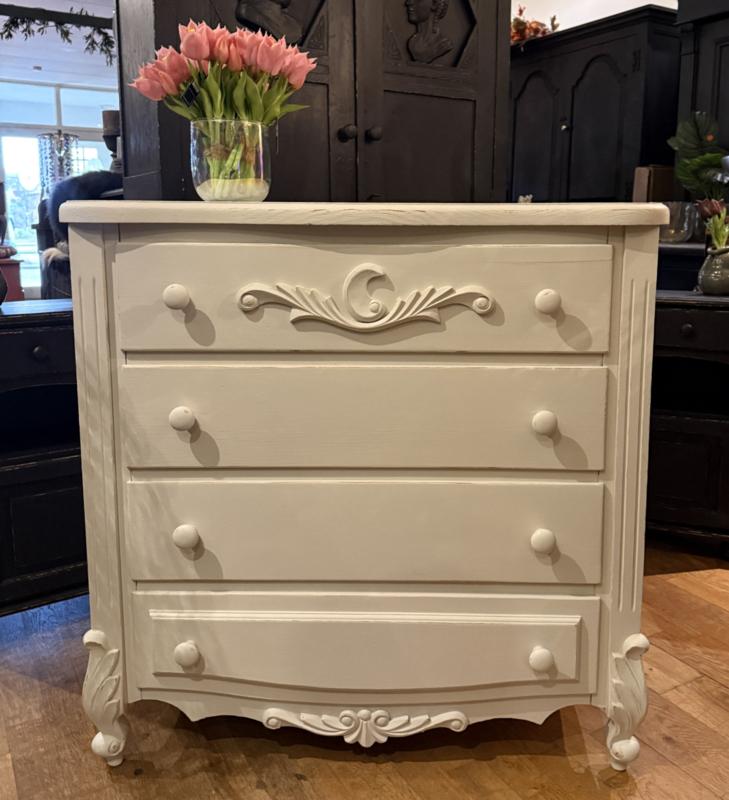 Brocante commode, ladecommode Planet Little, ladekast VdlM, Kinderen en Baby's, Ophalen, 50 tot 70 cm, Zo goed als nieuw, 75 tot 100 cm