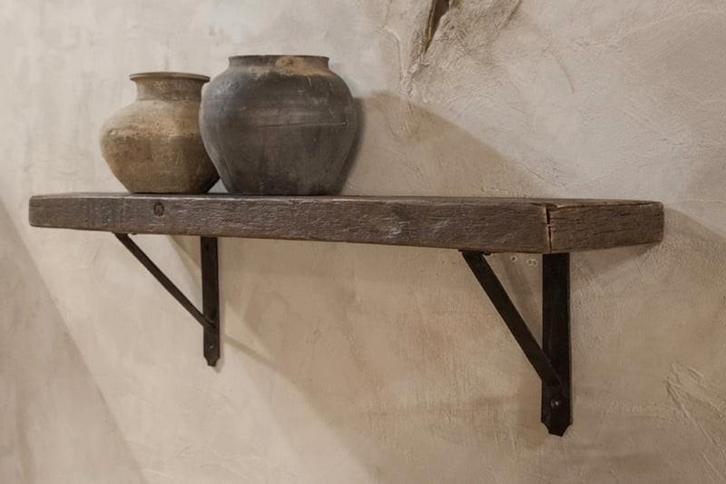 Landelijke wandplank, truckwood, robuuste plank, Huis en Inrichting, Tafels | Sidetables, Nieuw, Minder dan 25 cm, 50 tot 100 cm