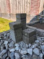 Waterornament met pomp, Ophalen, Gebruikt, Graniet, Waterornament