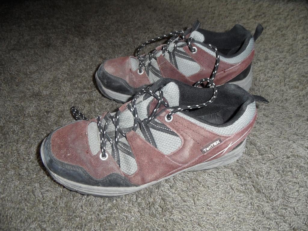 Paar in goede staat verkerende dameswandelschoen, 39, Bruin, Tentex, Gedragen, Wandelschoenen