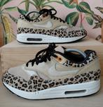Nike Air Max 1 Leopard - Maat 42, Verzenden, Beige, Nike, Sneakers of Gympen