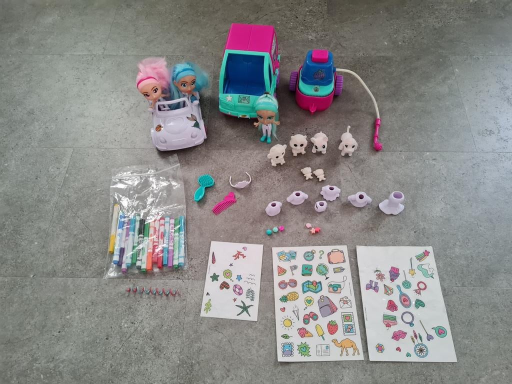 washimals en crayola poppetjes, Ophalen of Verzenden, Gebruikt