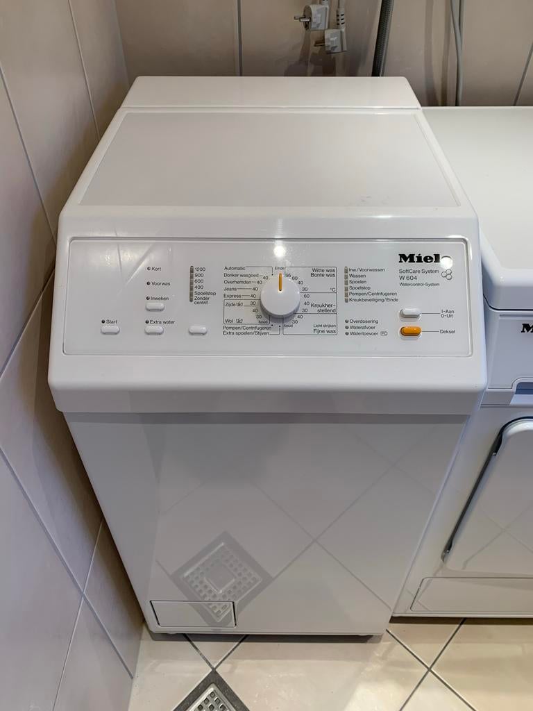 Miele W604 Bovenlader Wasmachine - SoftCare System, Witgoed en Apparatuur, Wasmachines, Ophalen, Gebruikt, Bovenlader, Wolwasprogramma