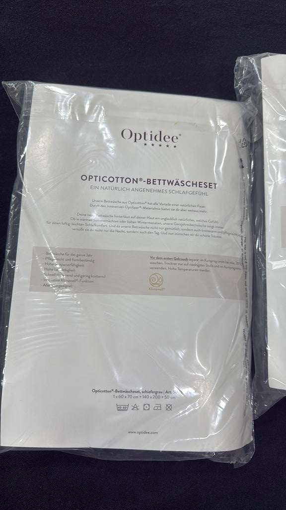 Optidee Opticotton dekbedovertrek 1 persoons, Huis en Inrichting, Eenpersoons, Verzenden, Dekbedovertrek, Nieuw