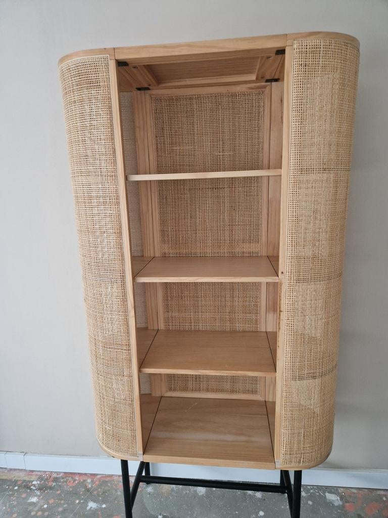 Rotan / webbing kast met planken - Julius/karwei, Met plank(en), Overige materialen, Nieuw, 150 tot 200 cm