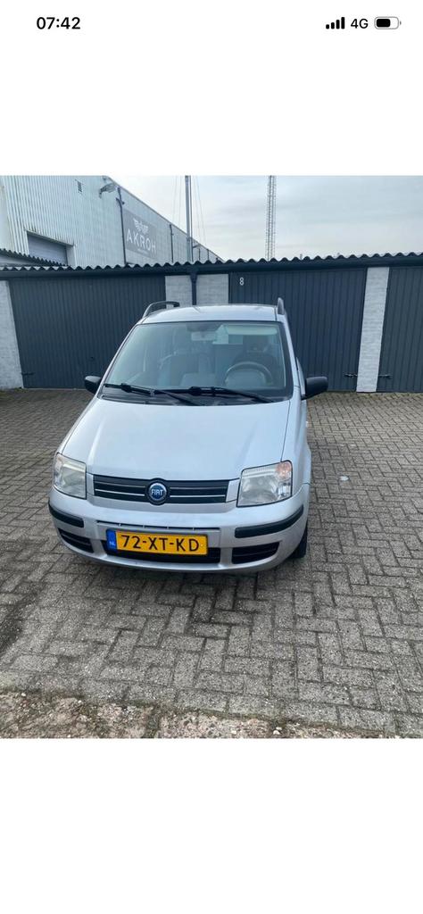 Fiat Panda 1.2 44KW 60PK 2007 Grijs airco nieuwe apk, Voorwielaandrijving, Origineel Nederlands, Bedrijf, Handgeschakeld