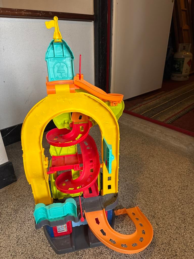 Fisher-Price Little People Zit & Sta Racebaan 87 Cm, Racebaan, Zo goed als nieuw, Handmatig, Ophalen