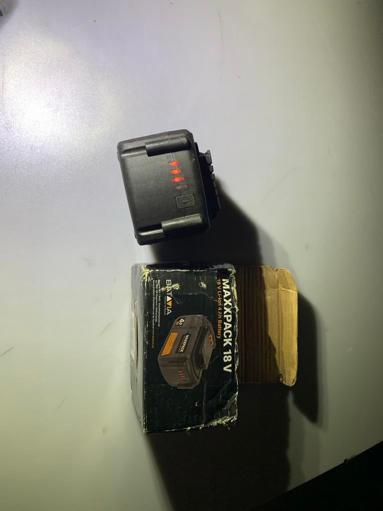 Batavia MAXXPACK 18V 4.0 Ah Li-Ion Accu, Ophalen of Verzenden, Zo goed als nieuw