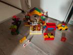 Duplo boerderij met 10 dieren 3 mensen auto met aanhanger, Kinderen en Baby's, Ophalen of Verzenden, Gebruikt