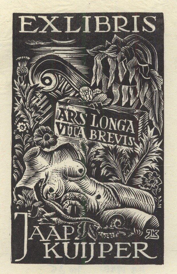 1022 Ex Libris Nederland : Jaap Kuijper, 1946, Antiek en Kunst, Verzenden