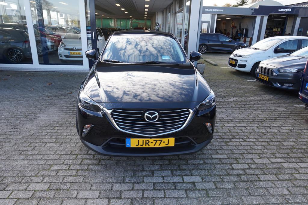 Mazda CX-3 2.0 SkyActiv-G 120 TS+ ,80dkm Aut Incl 12 mnd bov, Auto's, Mazda, LED verlichting, Euro 6, 4 cilinders, Zwart