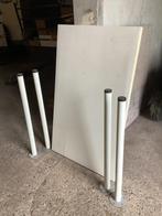 Tafelblad 100x60 met 4 poten - IKEA Vika Adils, Huis en Inrichting, Tafelonderdelen, Kunststof, Gebruikt, 100 tot 150 cm, Tafelblad