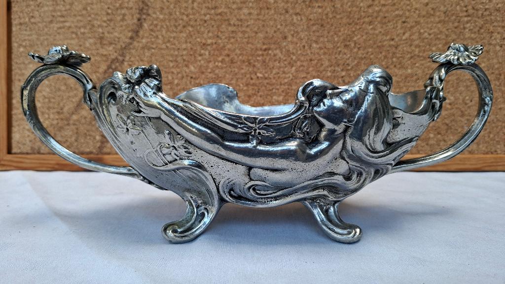 Art deco Tinnen schaal, Antiek en Kunst, Antiek | Tin, Ophalen