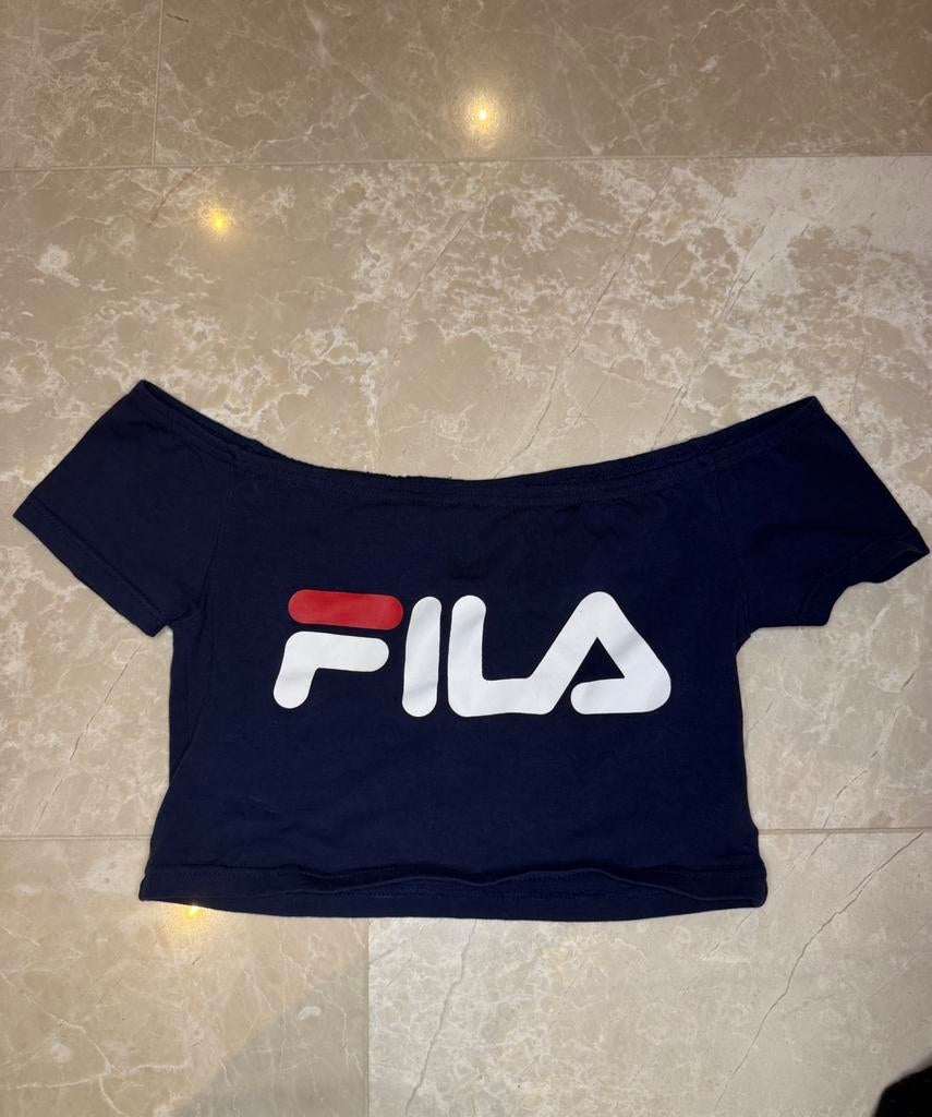 Fila Crop Top, Kleding | Dames, Tops, Blauw, Ophalen of Verzenden, Zo goed als nieuw, Korte mouw