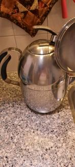 Stijlvolle RVS Theepot met Zeef - Zo goed als nieuw, Ophalen of Verzenden, Zo goed als nieuw