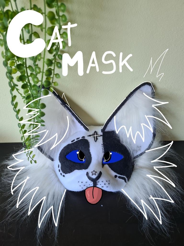 Therian masker kat!, Ophalen of Verzenden, Nieuw