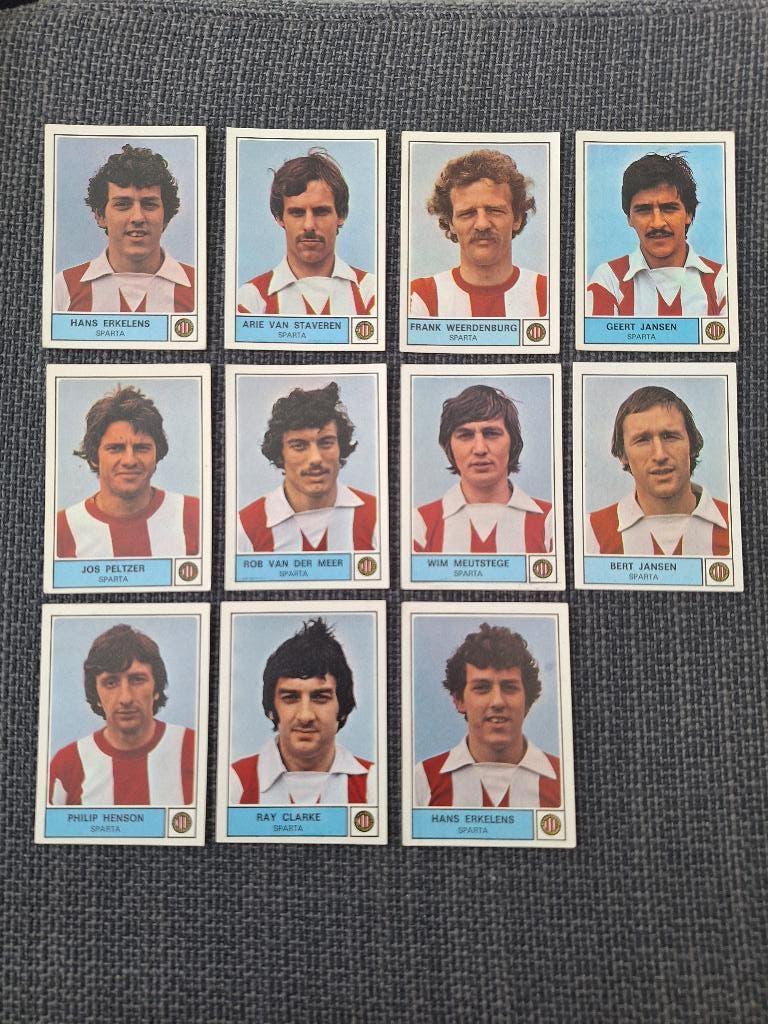 Panini Voetbal 78 Sparta 11x, Verzenden, Zo goed als nieuw, Sticker