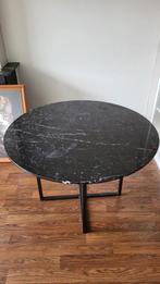 Ronde marmeren eettafel, Ophalen, Overige materialen, Gebruikt, 100 tot 150 cm