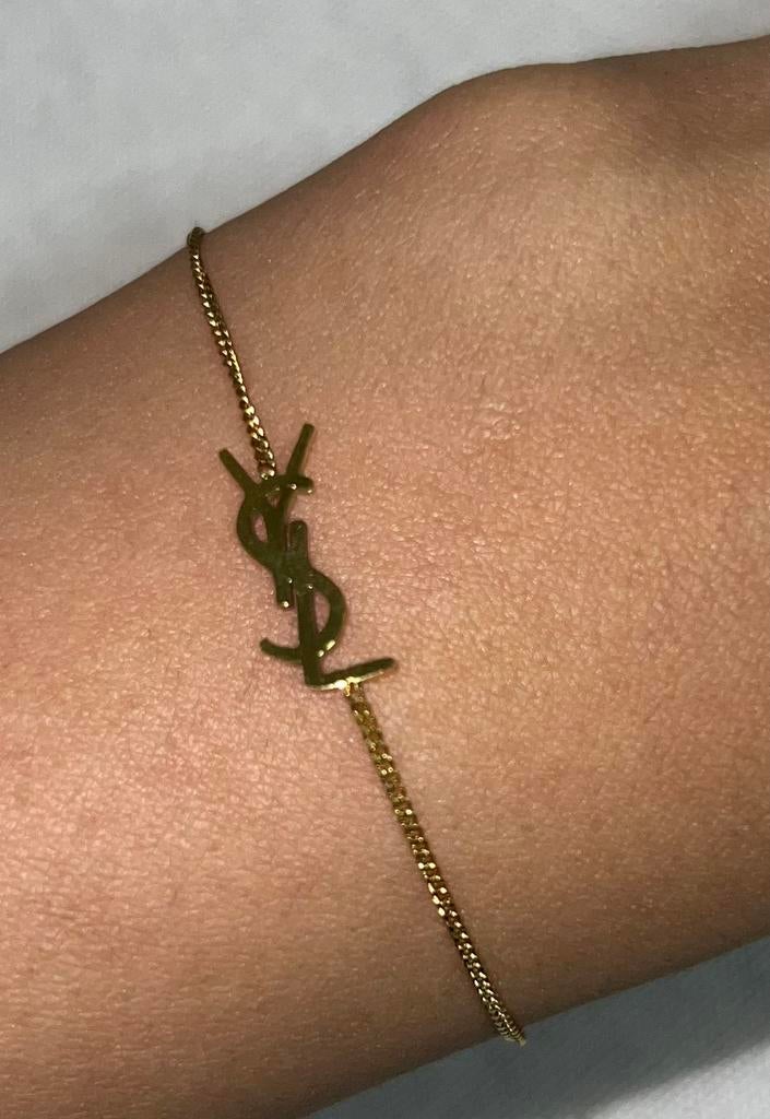 YSL Armband, Sieraden, Tassen en Uiterlijk, Armbanden, Ophalen of Verzenden, Nieuw, Zwart, Goud