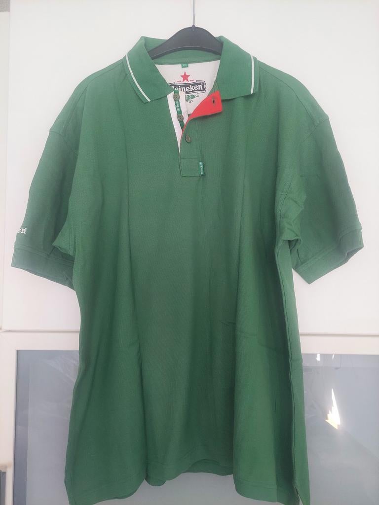 Groene herenpolo maat XXL van Heineken, Kleding | Heren, Overige maten, Ophalen of Verzenden, Zo goed als nieuw, Groen